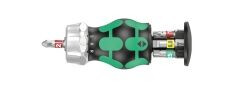 Wera Kraftform Stubby Bitsskrutrekker med Magnetisk Magazinholder 115 mm