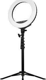 Streamplify LIGHT 14 LED Ringlys 36 cm med Fjernkontroll og Smartphoneholder