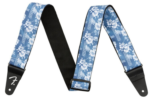 Fender 2" Hawaiian Strap, Blå Floral