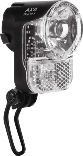 Frontlykt AXA Pico 30-E 30 lux 6-42 V integrert reflektor av på-knapp svart