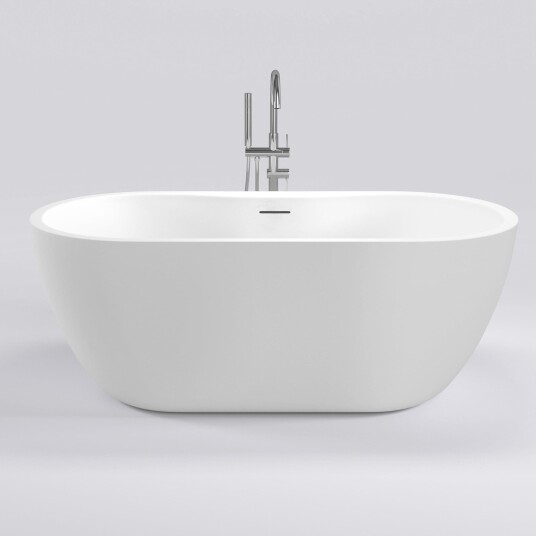 Sanipro Alfa Frittstående 165 Hvit / 165cm SA 2042 Sanipro Alfa Frittstående 165 Hvit / 165cm SA 2042