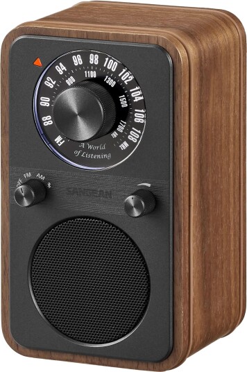 Sangean WR-9 Bluetooth FM/AM Radio med USB-C i Valnøtt Sangean WR-9 Bluetooth FM/AM Radio med USB-C i Valnøtt
