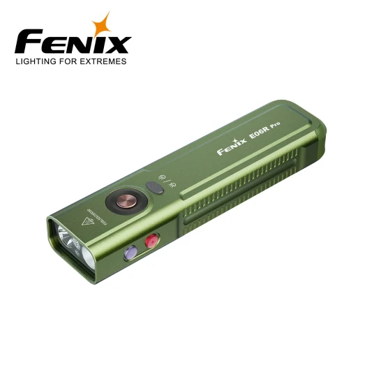 Fenix Laserpeker/LED/UV E06R Pro Lykt Olive 1600lm Fenix Laserpeker/LED/UV E06R Pro Lykt Olive 1600lm