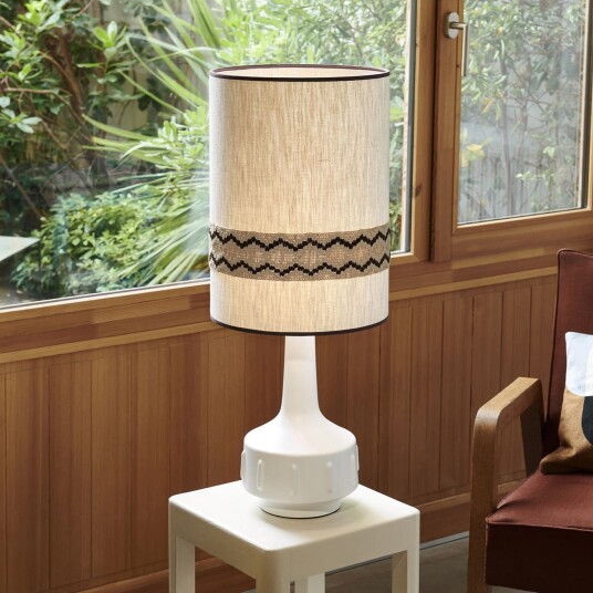 Bordlampe MARKET SET Jimmy Hvit Stue Keramikk 83 Hvit