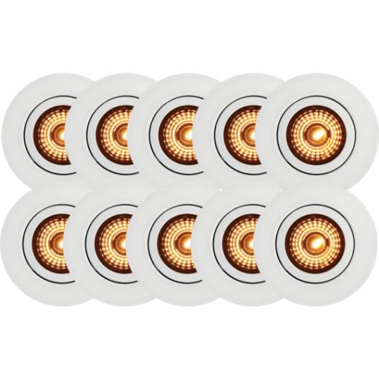 J&El Alto Warmdim Downlight Matt Hvit 10pk
