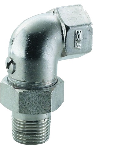 Frese 1/2" Vinklet Radiatorkobling med Avstengningsventil