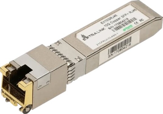 Extralink - Sfp (Mini-Gbic) Transceivermodul - 10Gbe - 10Gbase-T - Rj-45 Extralink - Sfp (Mini-Gbic) Transceivermodul - 10Gbe - 10Gbase-T - Rj-45