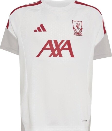 Liverpool Trenings T Skjorte Tiro 26 EU Hvit/rød Barn adidas størrelse 176 cm