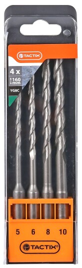 Tactix BETONGBORSETT 4 DELER SDS+