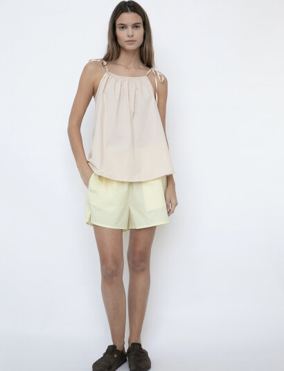 STUDIO FEDER Jasmin Shorts - Poplin - Yellow - S
