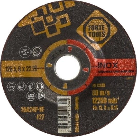Forte Slipeskive 125X6,5X22,23 Mm