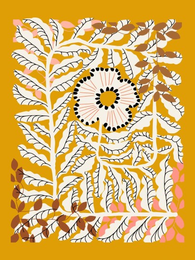Plakat Blomstermønster Plakat Blomstermønster