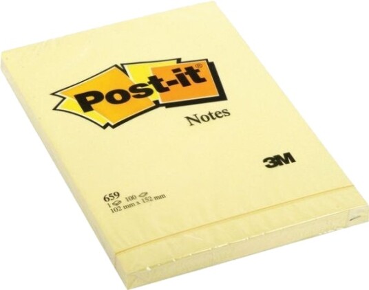 Post It Klassiske Selvklebende Blokker 102 X 152 Mm 3M0525