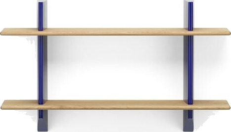 Vitra Rayonnage Veggmaleri Bokhylle Prouvé Bleu Marcoule/Eik