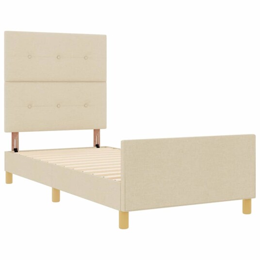Sengestamme Krem 90x190 cm Stoff