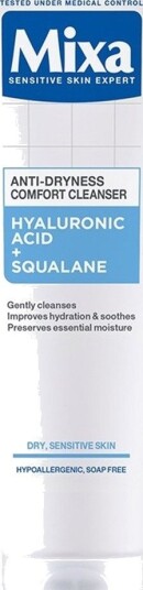 Mixa_Lab Hydra Comfort Ansiktsvaskegel Mot Tørrhet Hyaluronsyre Og Squalane 150Ml