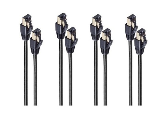 Shiverpeaks Bs08-41025-4 Nettverkskabel Svart 1 M Cat8.1 F/Ftp (Fftp) (Bs08-41025-4)