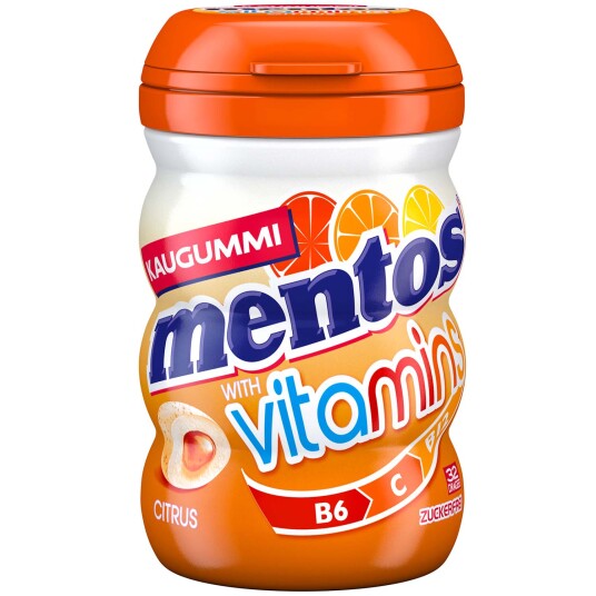 Mentos Tyggegummi Citrus Vitamins 32 stk. Mentos Tyggegummi Citrus Vitamins 32 stk.
