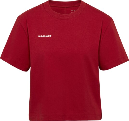 Mammut Women"s Mammut Base Cropped T Shirt Mini Logo Dark Mammut Red XL Mammut Women"s Mammut Base Cropped T Shirt Mini Logo Dark Mammut Red XL