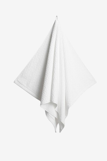 Gant Home Håndkle Jacquard Herringbone 70x140 cm Hvit
