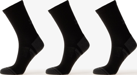UA Performance Tech 3pk Crew, Black Svart Medium