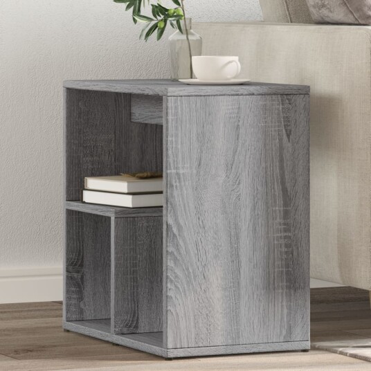 Sidebord grå sonoma 50x30x50 cm konstruert tre 840565