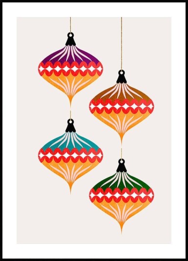 Christmas Balls vers.3 Plakat Plakat / 100x150cm