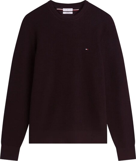 Tommy Hilfiger Pima Ctn Cash Structure Crewneck CHOCOLATE S