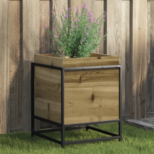 Blomsterkasse 40x40x50 cm impregnert furu