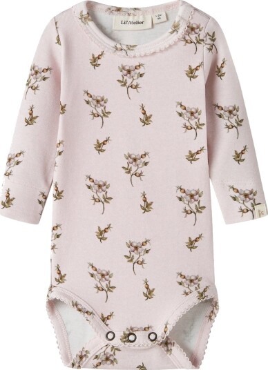 Lil"Atelier Nbfgayo Sig Ls Slim Body Lil Pink 80 Lil"Atelier Nbfgayo Sig Ls Slim Body Lil Pink 80