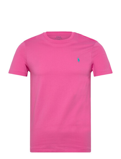 Polo Ralph Lauren Custom Slim Fit Jersey Crewneck T Shirt Pink L