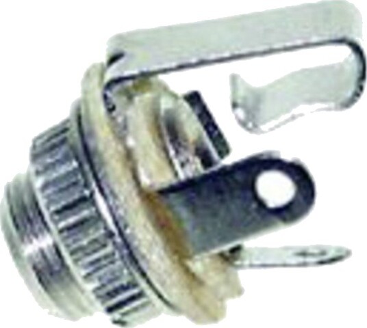 Tru Components 1559801 3,5 Mm Jackplugg Tilkobling/Innbygging, Poler: 2 Mono, Sølv (1 Stk.)