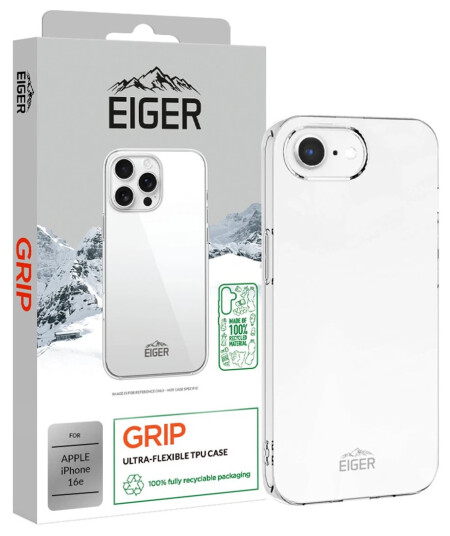 Eiger Grip Case GRS Deksel for iPhone 16e Gjennomsiktig Eiger Grip Case GRS Deksel for iPhone 16e Gjennomsiktig
