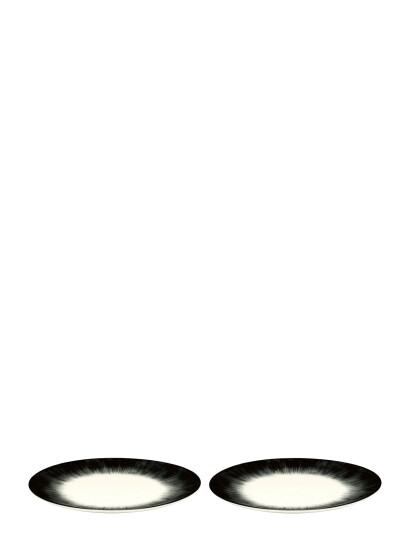Serax Plate Dé Set/2 - Black - Ø 24 CM Serax Plate Dé Set/2 - Black - Ø 24 CM