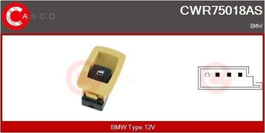 Bryter vindusheis CASCO CWR75018AS
