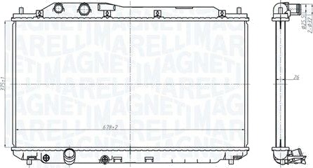 Radiator MAGNETI MARELLI 350213178700