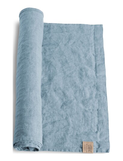 Lovely Linen Lovely Table Runner   Blue   47X150CM