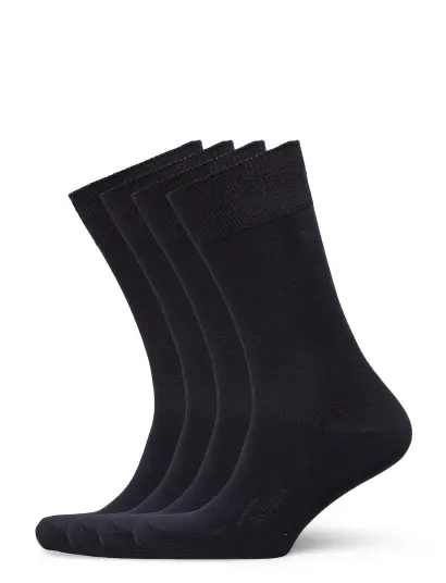 TOPECO Socks 4P Cotton |Blå |41 45