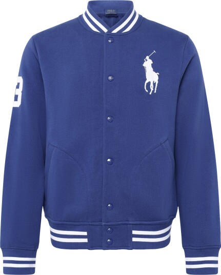 Polo Ralph Lauren Big Pony Fleece Baseball Jacket Blue S