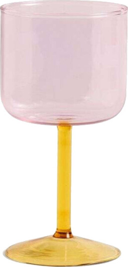 HAY Tint vinglass 25 cl 2-pakning Rosa-gul HAY Tint vinglass 25 cl 2-pakning Rosa-gul