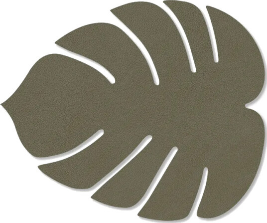 LIND DNA Monstera Leaf Nupo glassunderlag Army green LIND DNA Monstera Leaf Nupo glassunderlag Army green
