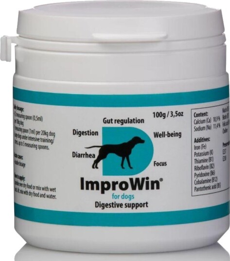 Improwin Dogvitality Kosttilskudd Mage Og Tarm 100G Improwin Dogvitality Kosttilskudd Mage Og Tarm 100G