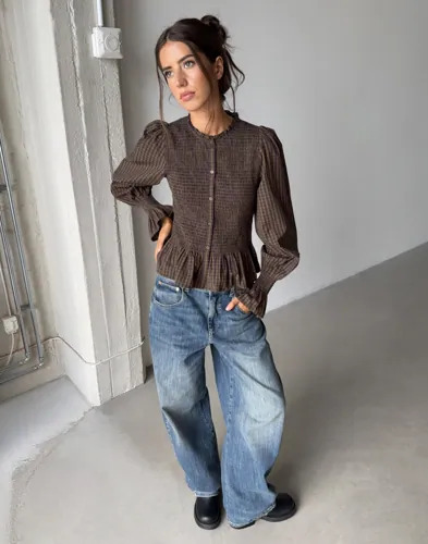 Nelly Rutete/Stripete Favorite Smock Blouse