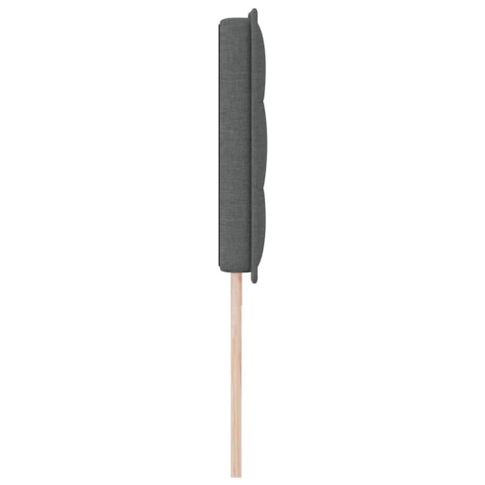 Sengegavl Linje Design Mørkegrå 200 cm Stoff