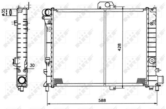 Radiator NRF 504140