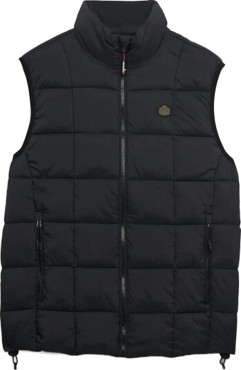Superdry Box Quilt Fuji Lite Gilet   BLACK   S