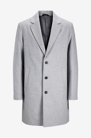 Jack & Jones Frakk jjeHarrison Wool Coat SN Grå Jack & Jones Frakk jjeHarrison Wool Coat SN Grå
