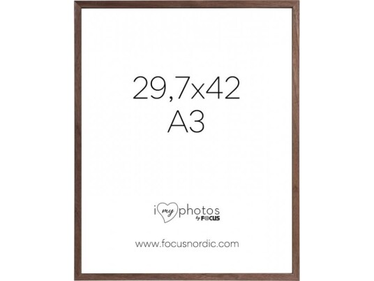 Fotoramme "Focus Rock" Valnøtt Kryssfiner 29,7X42 A3