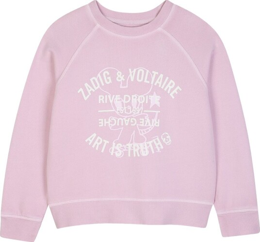 Zadig & Voltaire Kids Sweatshirt Pink 164 Zadig & Voltaire Kids Sweatshirt Pink 164