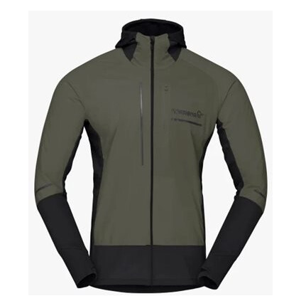 Norröna Senja Alpha90 Zip Hood M's Olive Night S